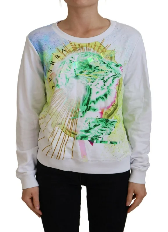 Versace Jeans  Graphic Print Long Sleeves Women's Sweater