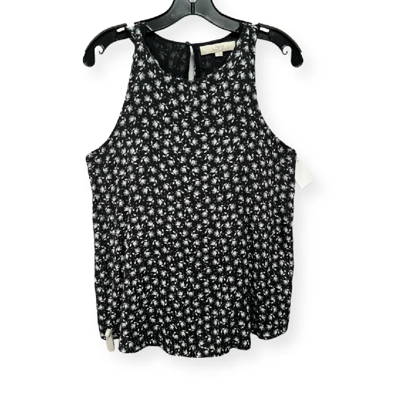 Floral Print Top Sleeveless Loft, Size S