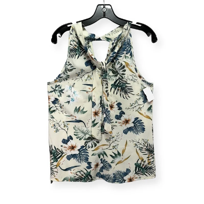 Floral Print Top Sleeveless Unknown Brand, Size S