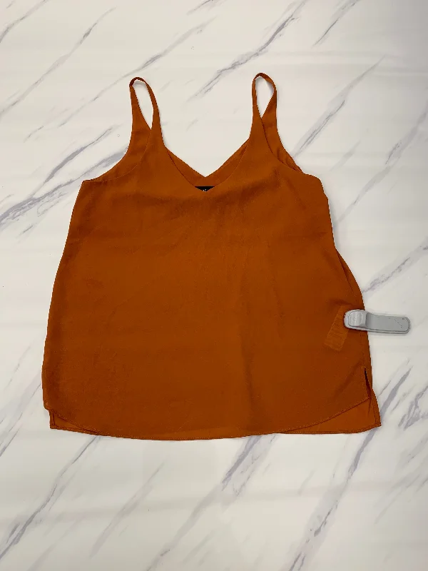 Orange Top Sleeveless Top Shop, Size S