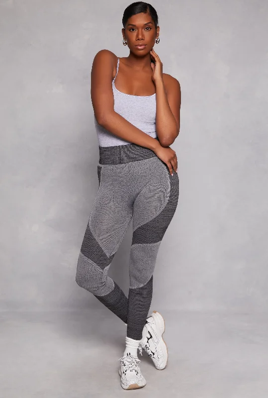 Two Tone High Waist Leggings